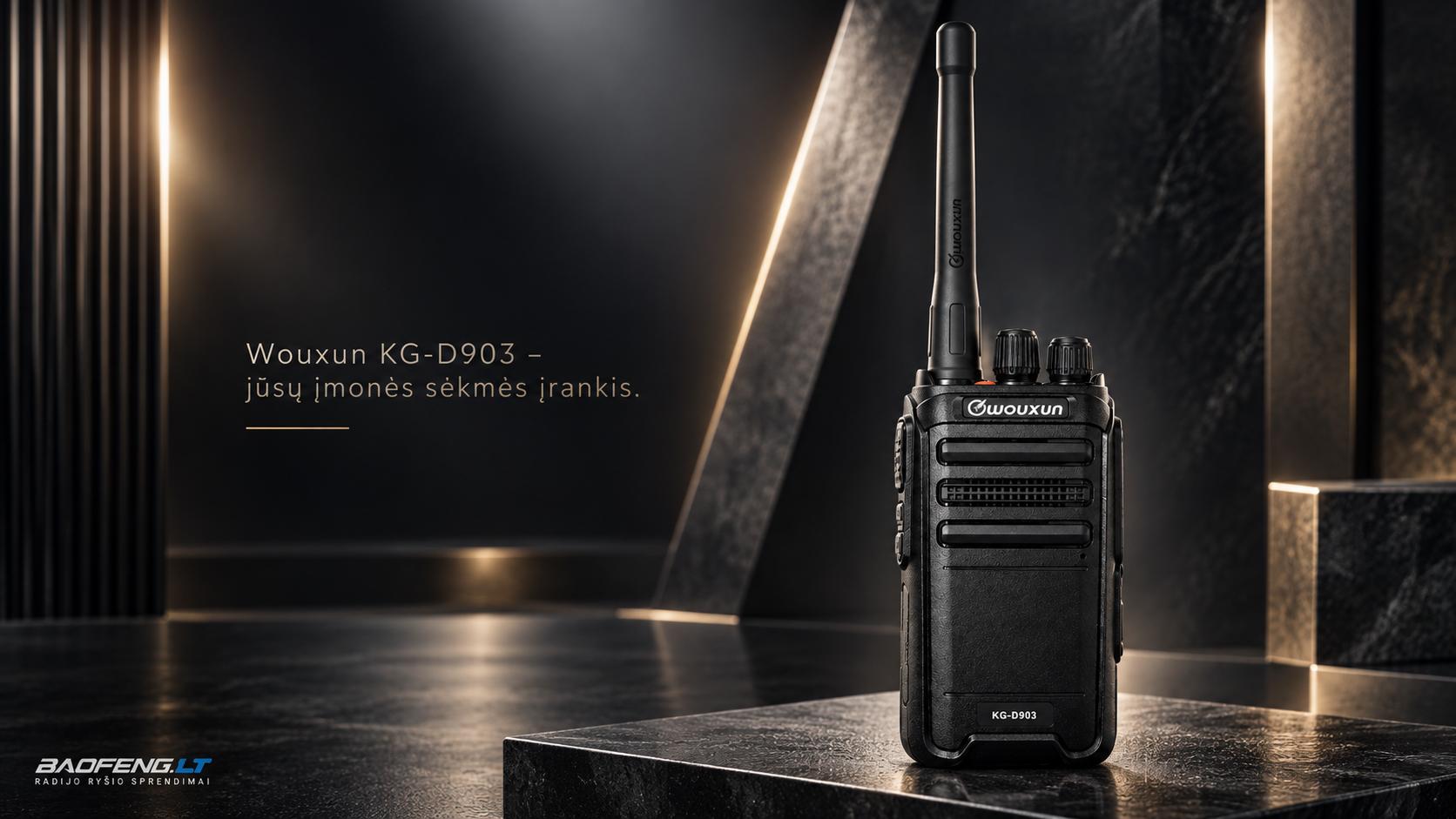 Wouxun KG-D903 – profesionali skaitmeninė radijo stotelė