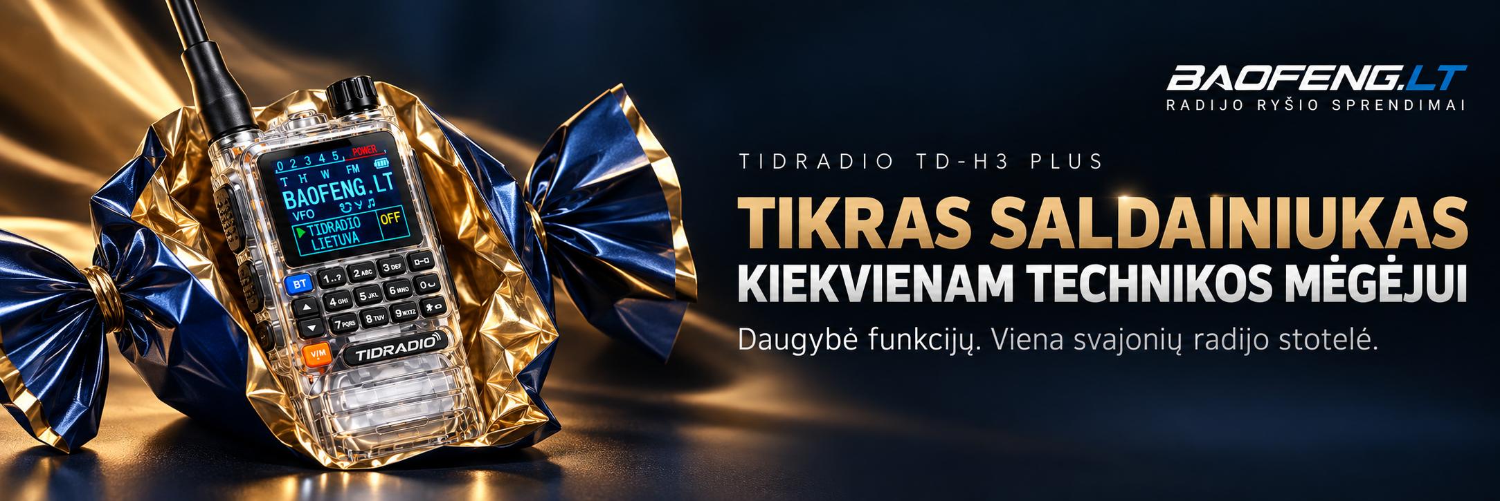 TIDRADIO TD-H3 Plus – radijo stotelė technikos mėgėjams