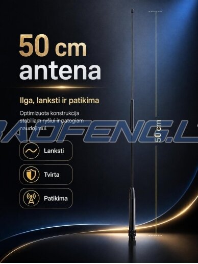 50 cm lanksti antena PREMIUM (perkamiausia) 2