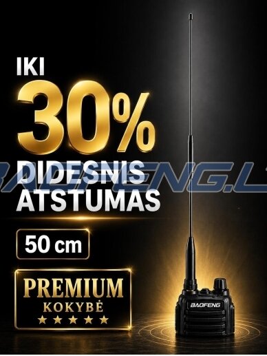 50 cm lanksti antena PREMIUM (perkamiausia)
