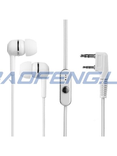 K Type - Ausinės baltos su dviem garsiakalbiais