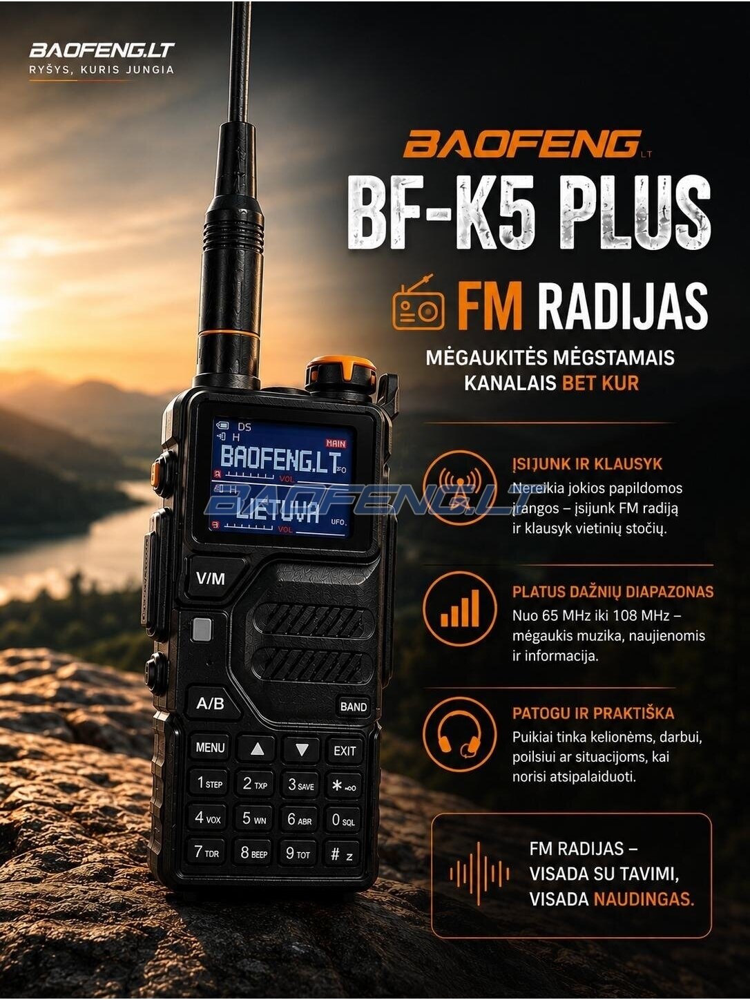 Baofeng BF-K5 PLUS 10