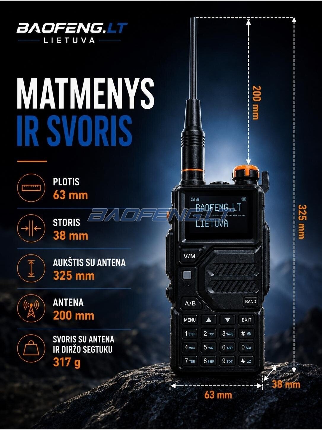 Baofeng BF-K5 PLUS 20