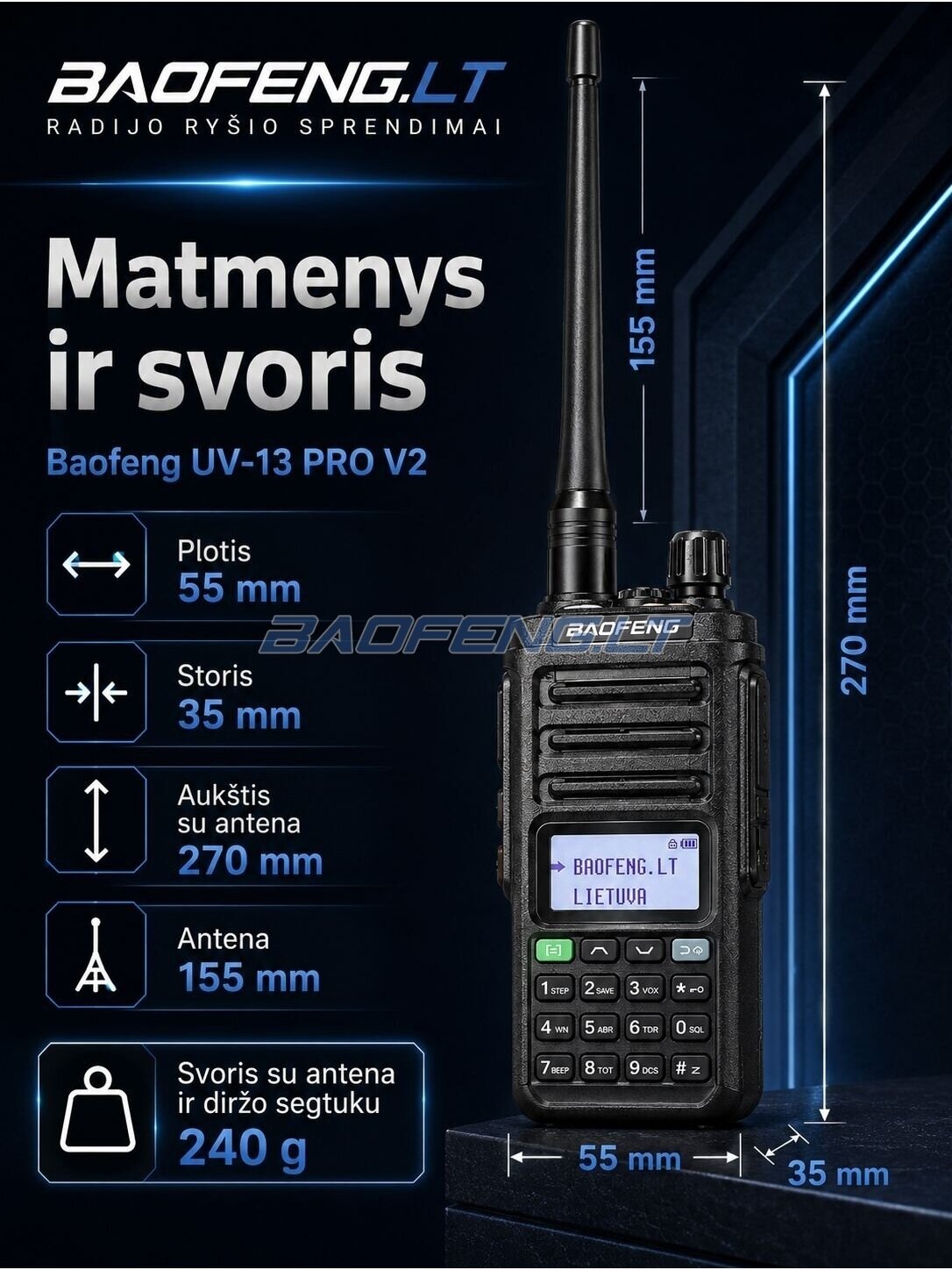 Baofeng UV-13 PRO V2 19