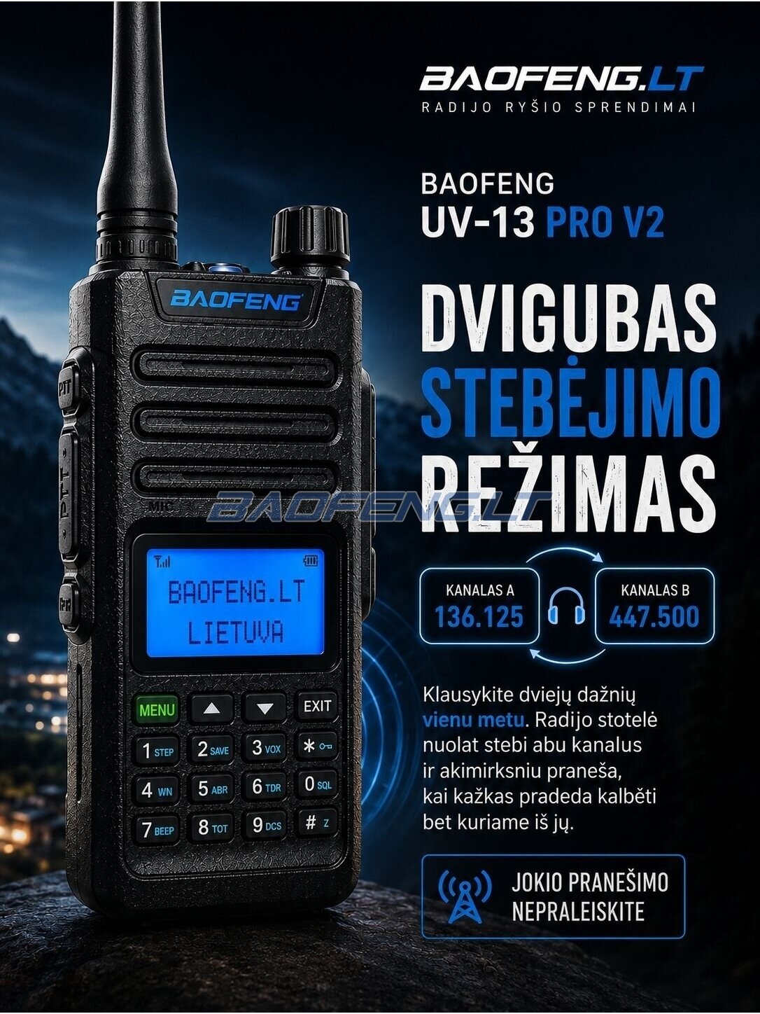 Baofeng UV-13 PRO V2 8