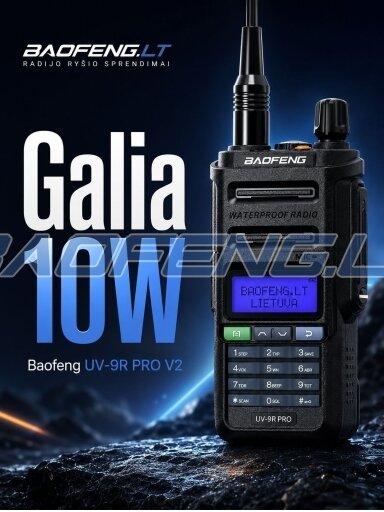 Baofeng UV-9R PRO V2 (jūrinė) Baofeng UV-9R PRO V2 (jūrinė)