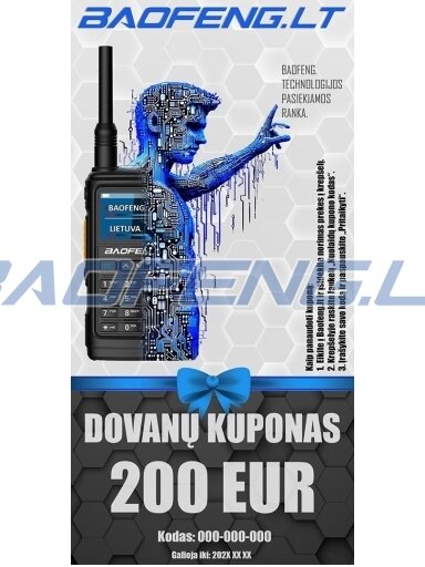 Dovanų kuponas - 200 Eur