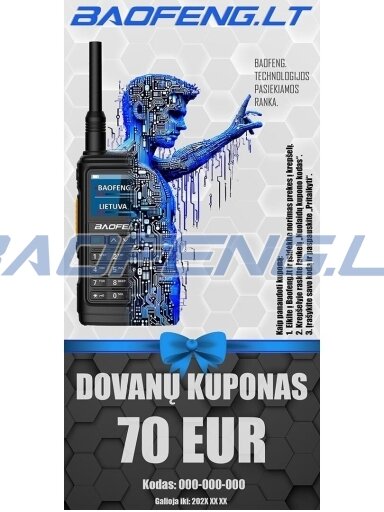 Dovanų kuponas - 70 Eur