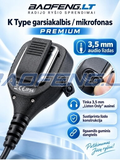 K Type - Garsiakalbis / mikrofonas PREMIUM 4