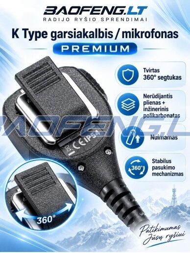 K Type - Garsiakalbis / mikrofonas PREMIUM 6 K Type - Garsiakalbis / mikrofonas PREMIUM 6