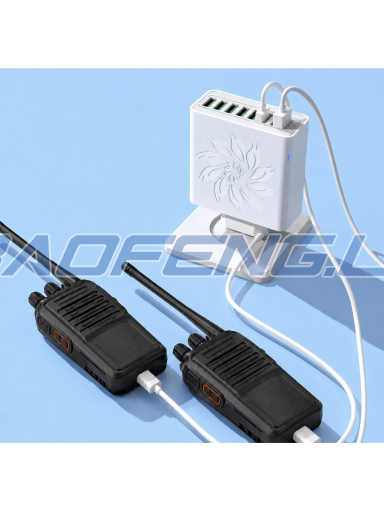 USB įkroviklis - 8 lizdų 20W (EU, juodas)