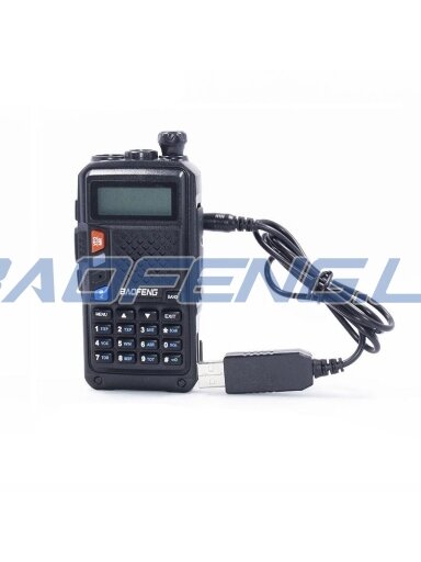 USB kroviklis 2.5 mm jungiamas tiesiai į akumuliatorių