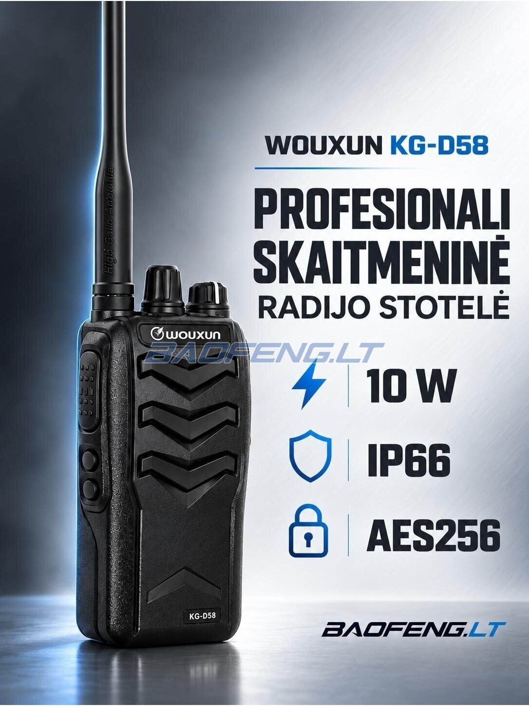 Wouxun KG-D58 (skaitmeninė) Wouxun KG-D58 (skaitmeninė)