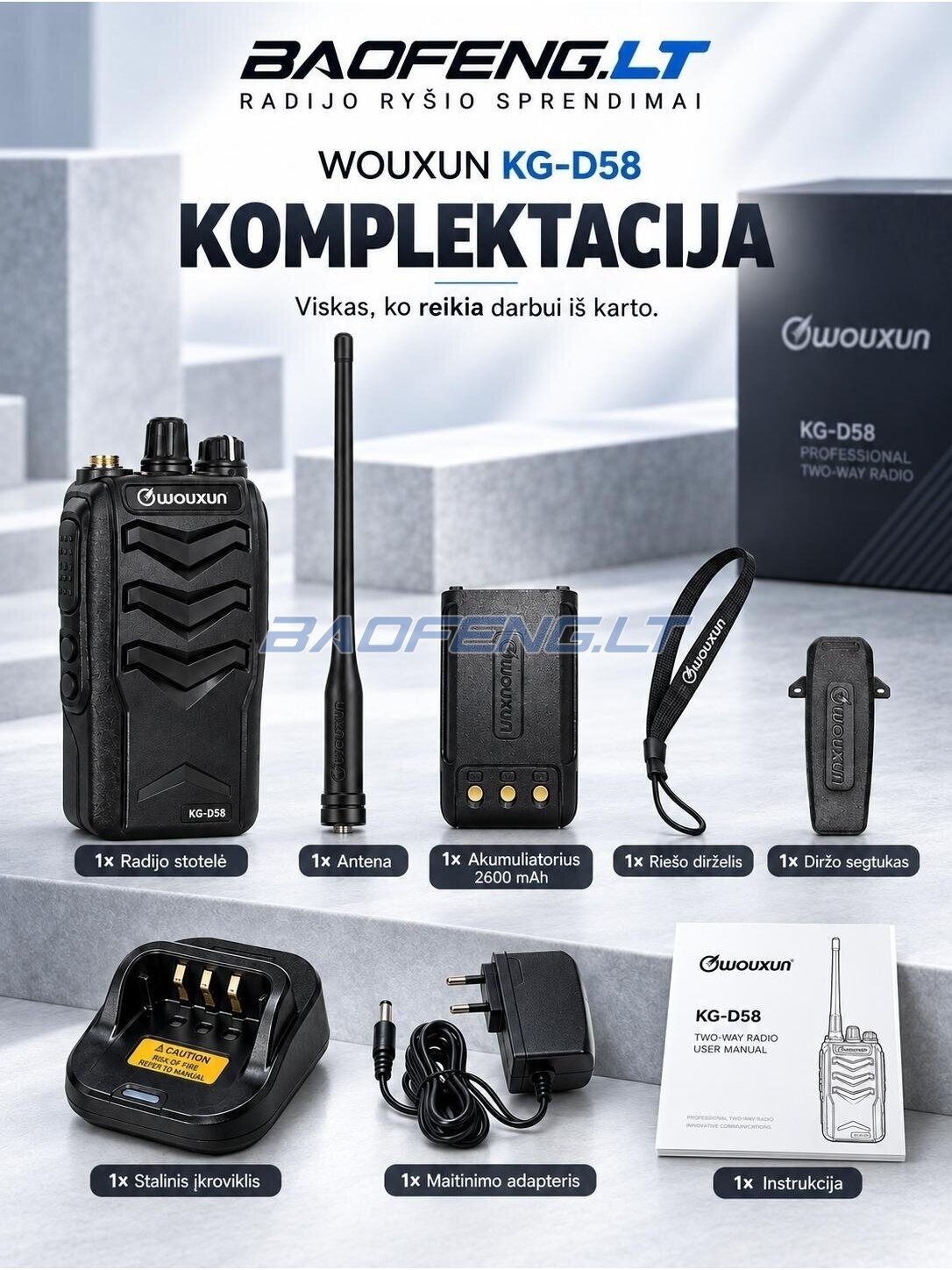 Wouxun KG-D58 (skaitmeninė) 18 Wouxun KG-D58 (skaitmeninė) 18