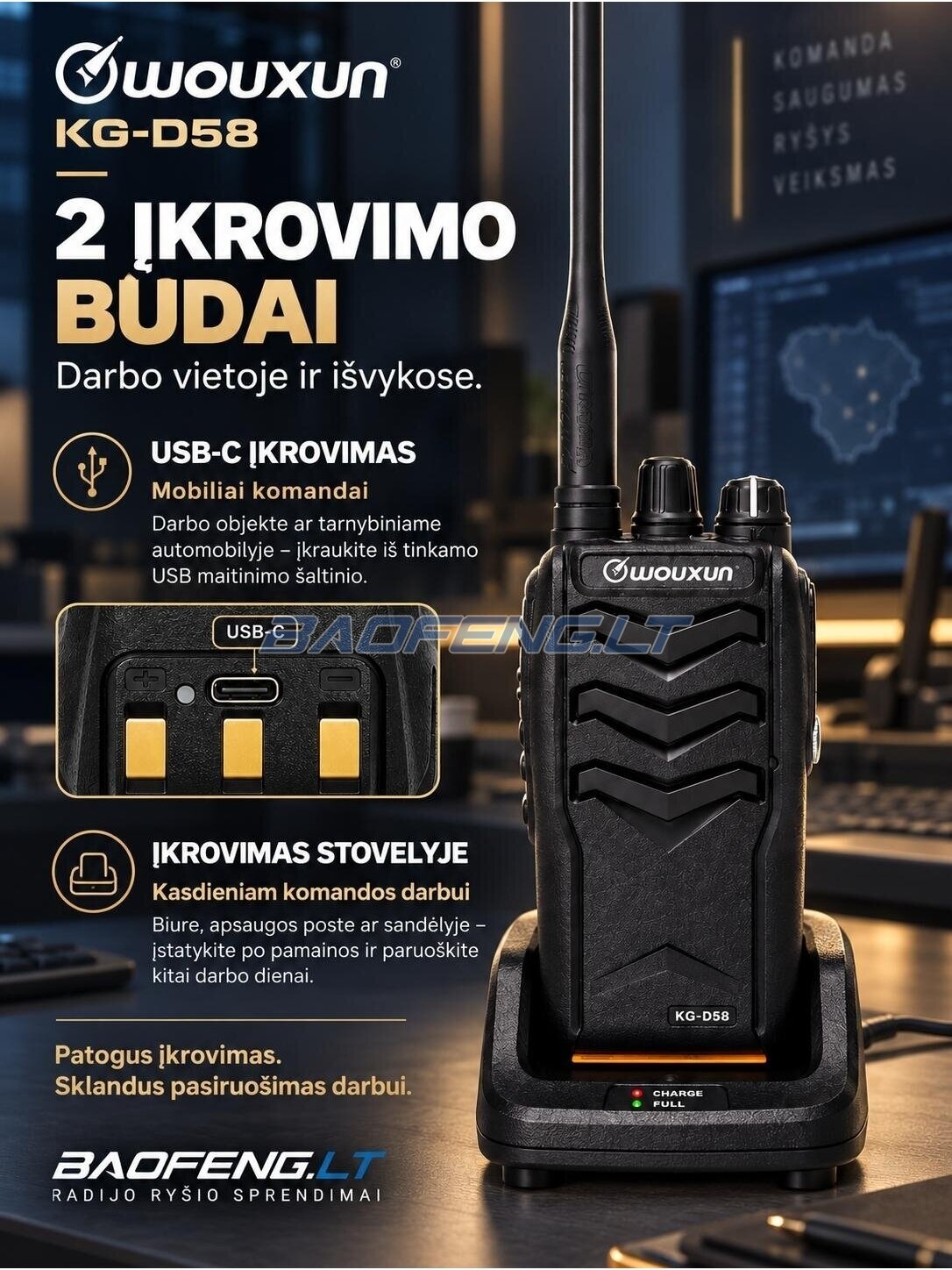 Wouxun KG-D58 (skaitmeninė) 11 Wouxun KG-D58 (skaitmeninė) 11