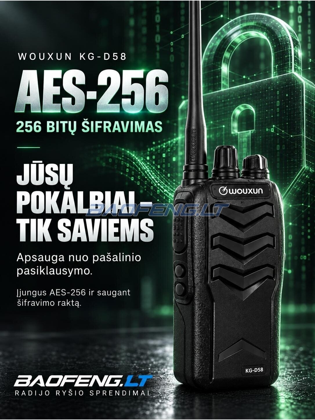 Wouxun KG-D58 (skaitmeninė) 5