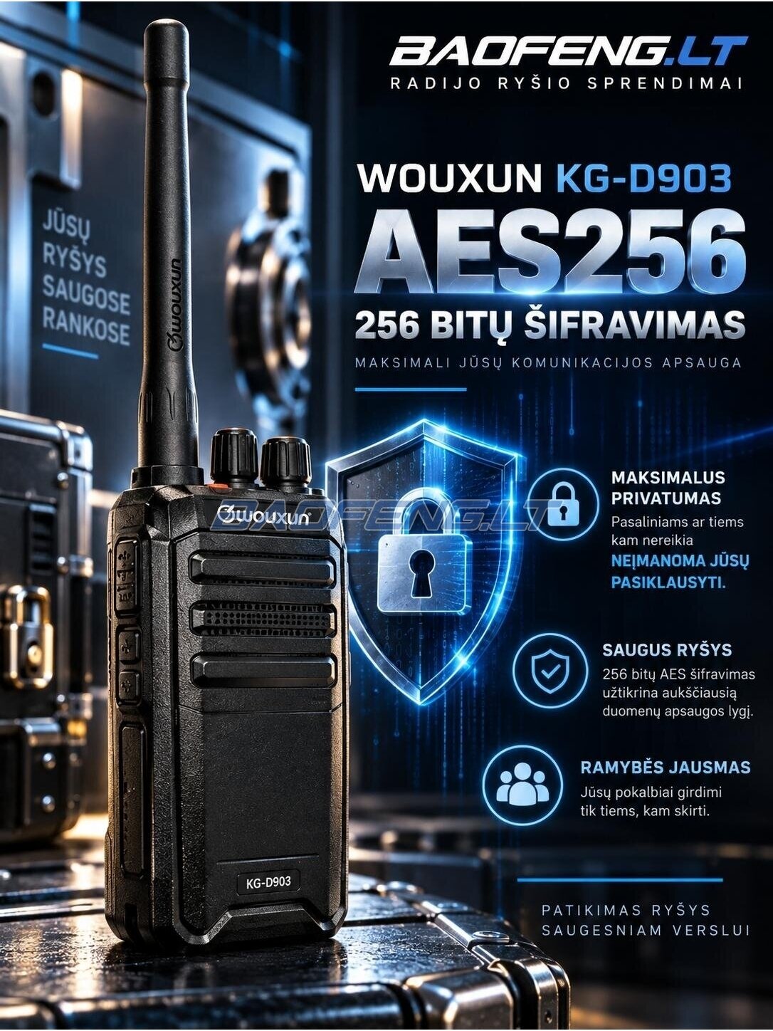 Wouxun KG-D903 (skaitmeninė) 4 Wouxun KG-D903 (skaitmeninė) 4