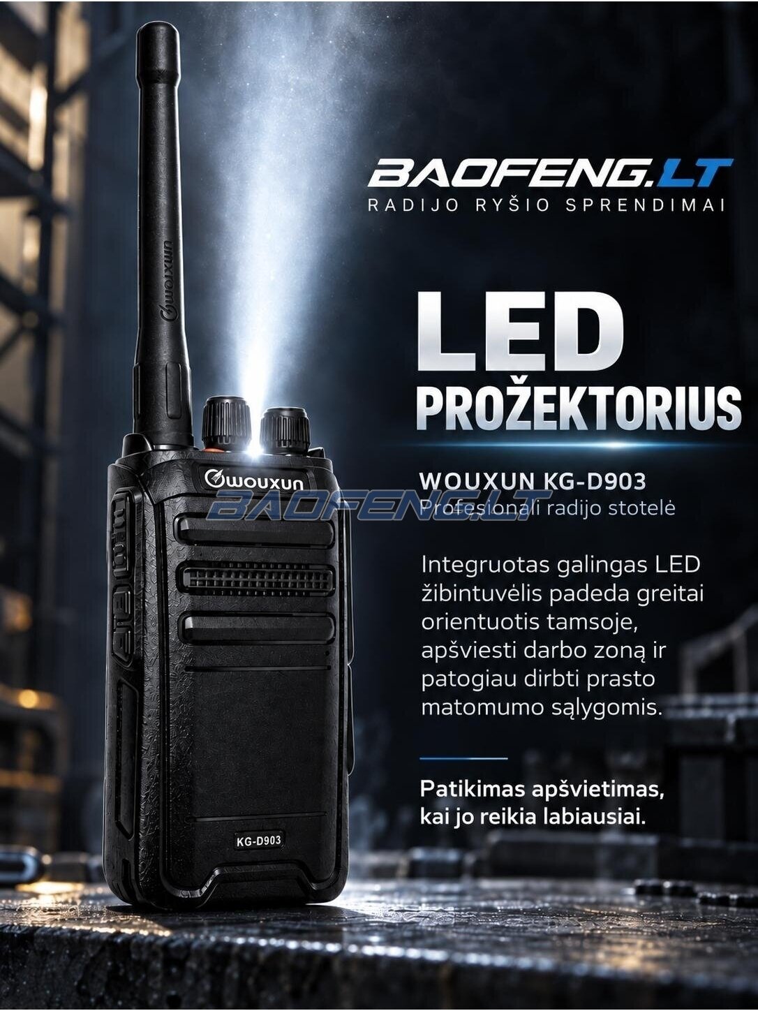 Wouxun KG-D903 (skaitmeninė) 12