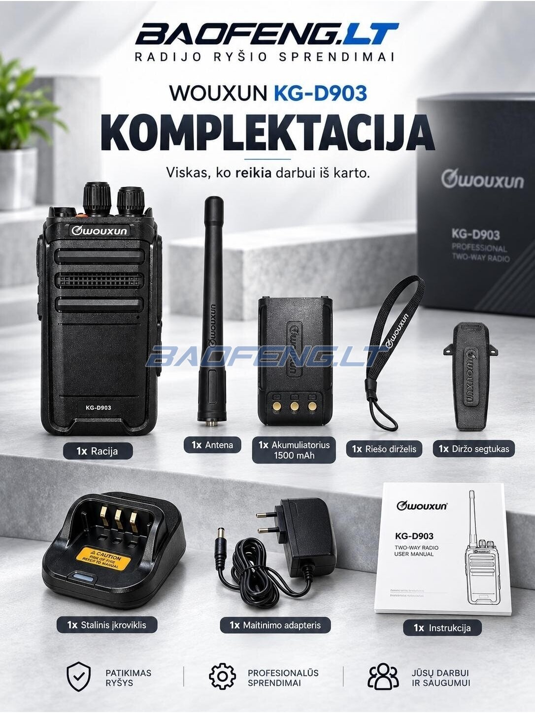 Wouxun KG-D903 (skaitmeninė) 17
