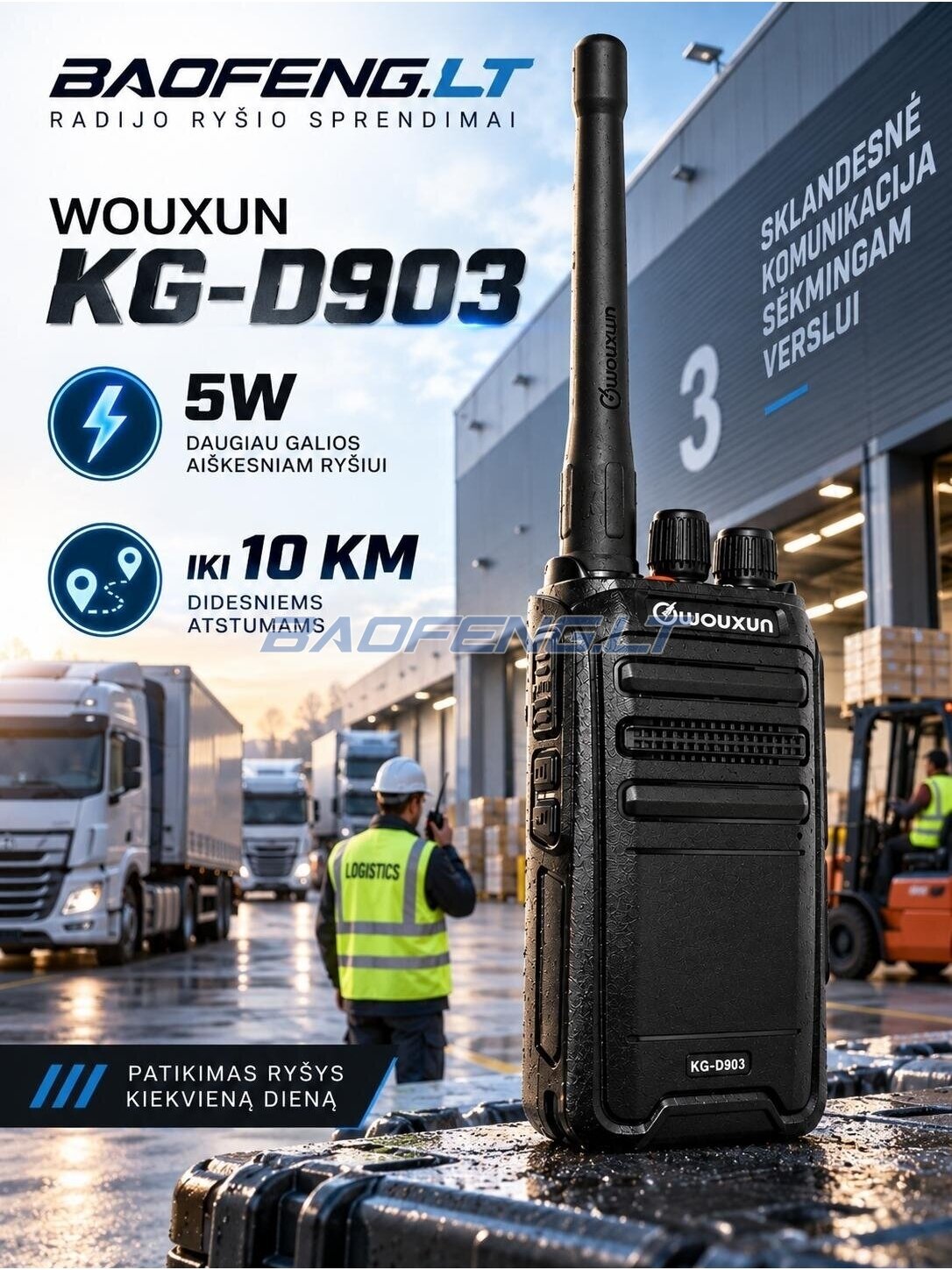 Wouxun KG-D903 (skaitmeninė) 3
