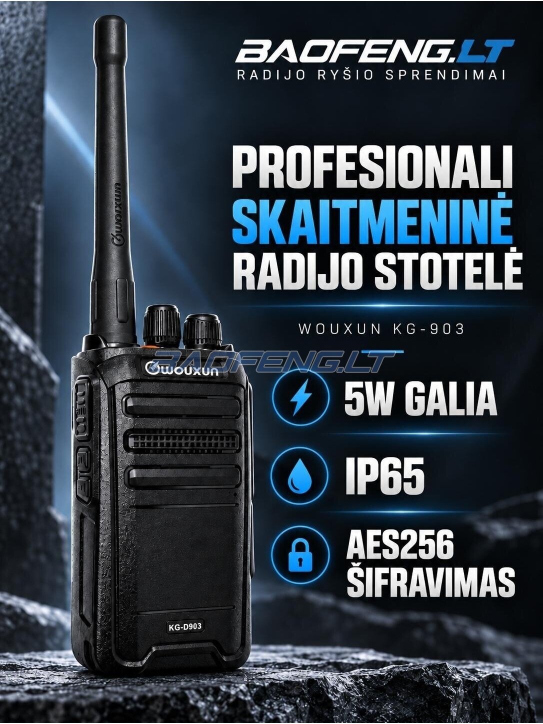 Wouxun KG-D903 (skaitmeninė)