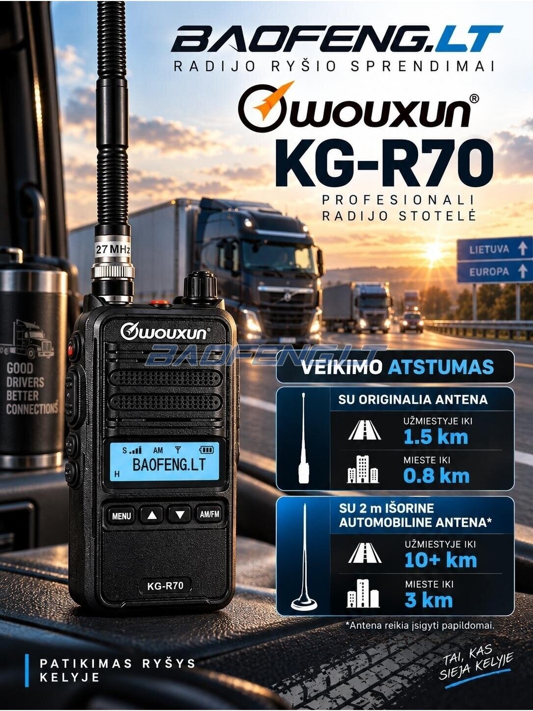 Wouxun KG-R70 (CB-fūrinės) 2 Wouxun KG-R70 (CB-fūrinės) 2