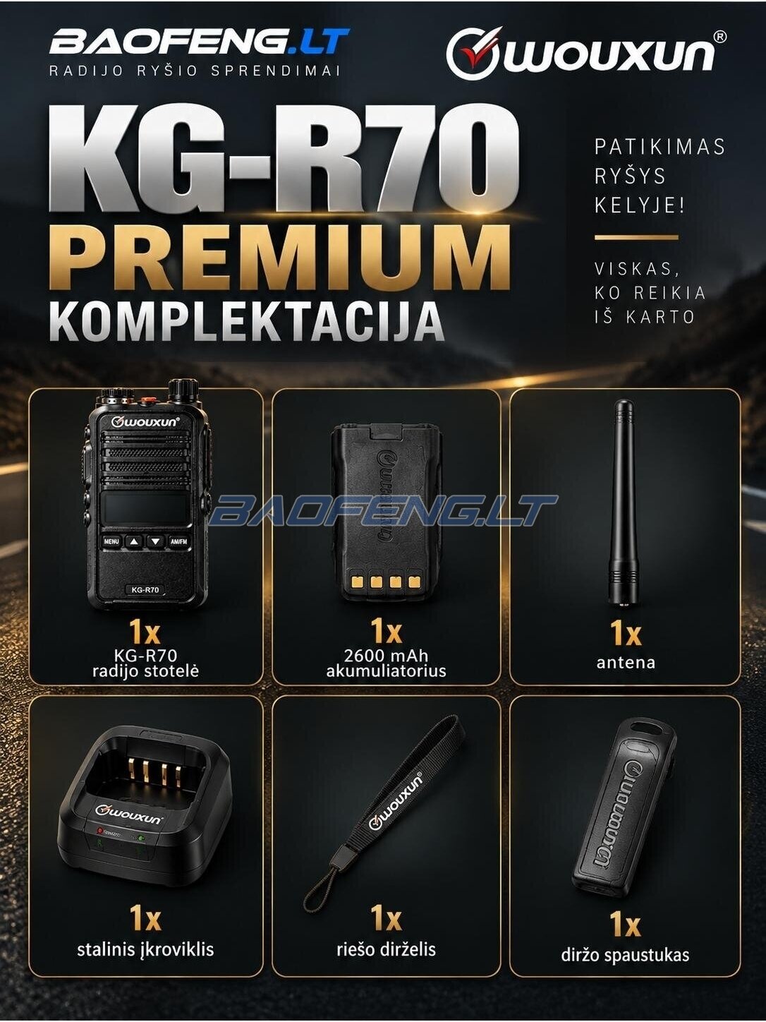 Wouxun KG-R70 (CB-fūrinės) 13