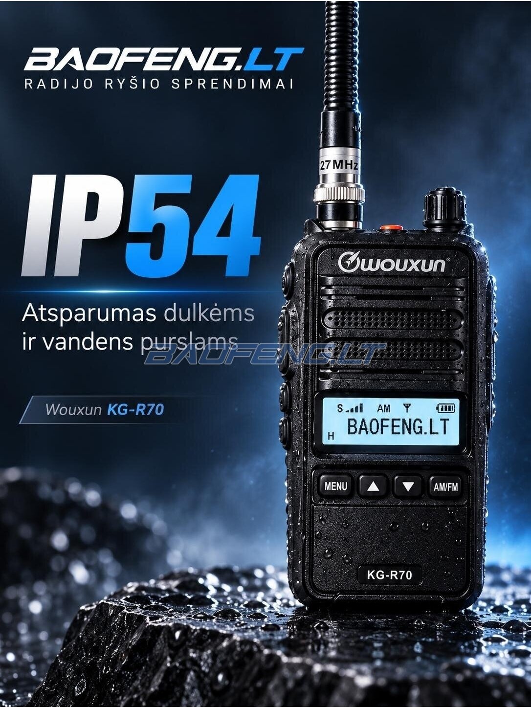Wouxun KG-R70 (CB-fūrinės) 7