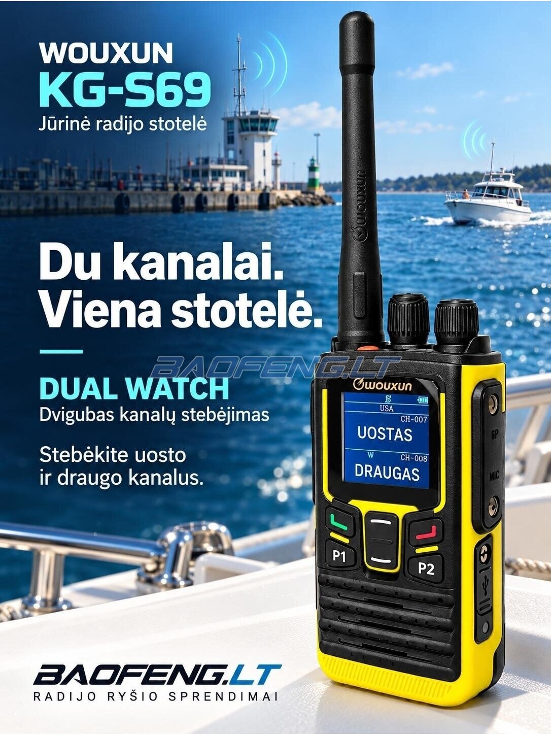 Wouxun KG-S69 (jūrinė) 7