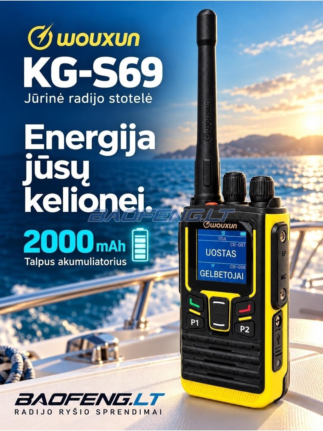 Wouxun KG-S69 (jūrinė) 5 Wouxun KG-S69 (jūrinė) 5