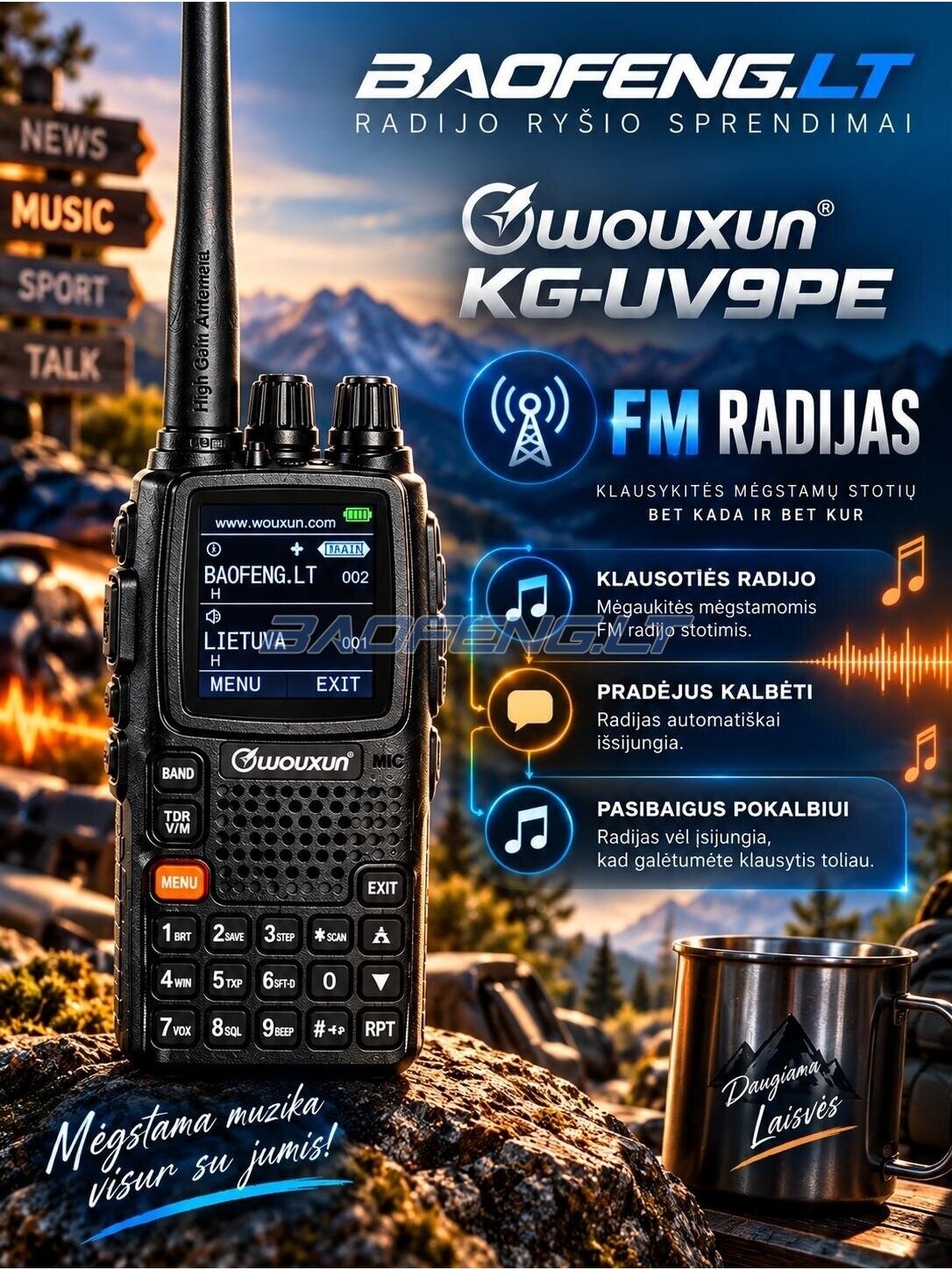 Wouxun KG-UV9PE 15