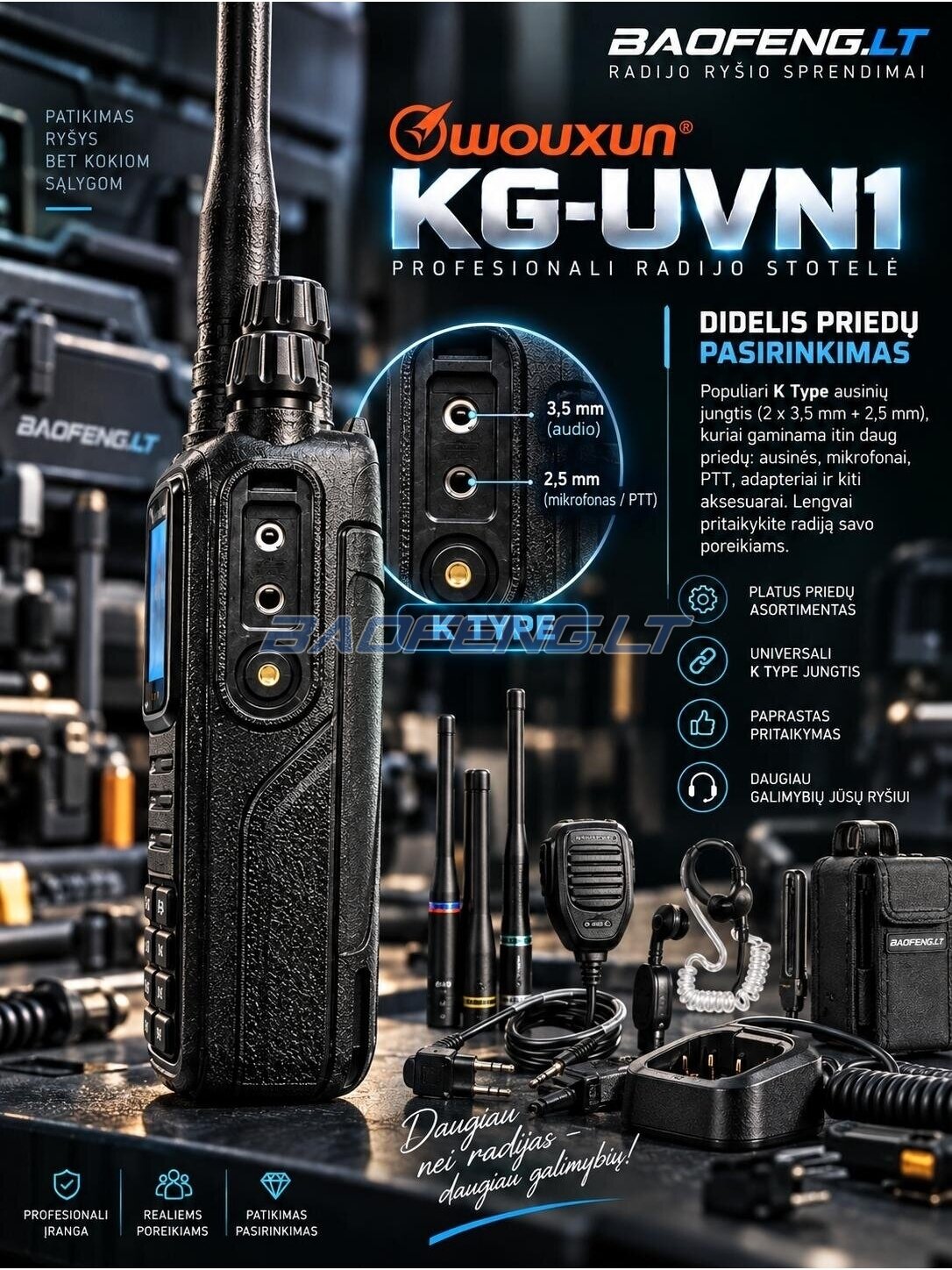 Wouxun KG-UVN1 (skaitmeninė) 18