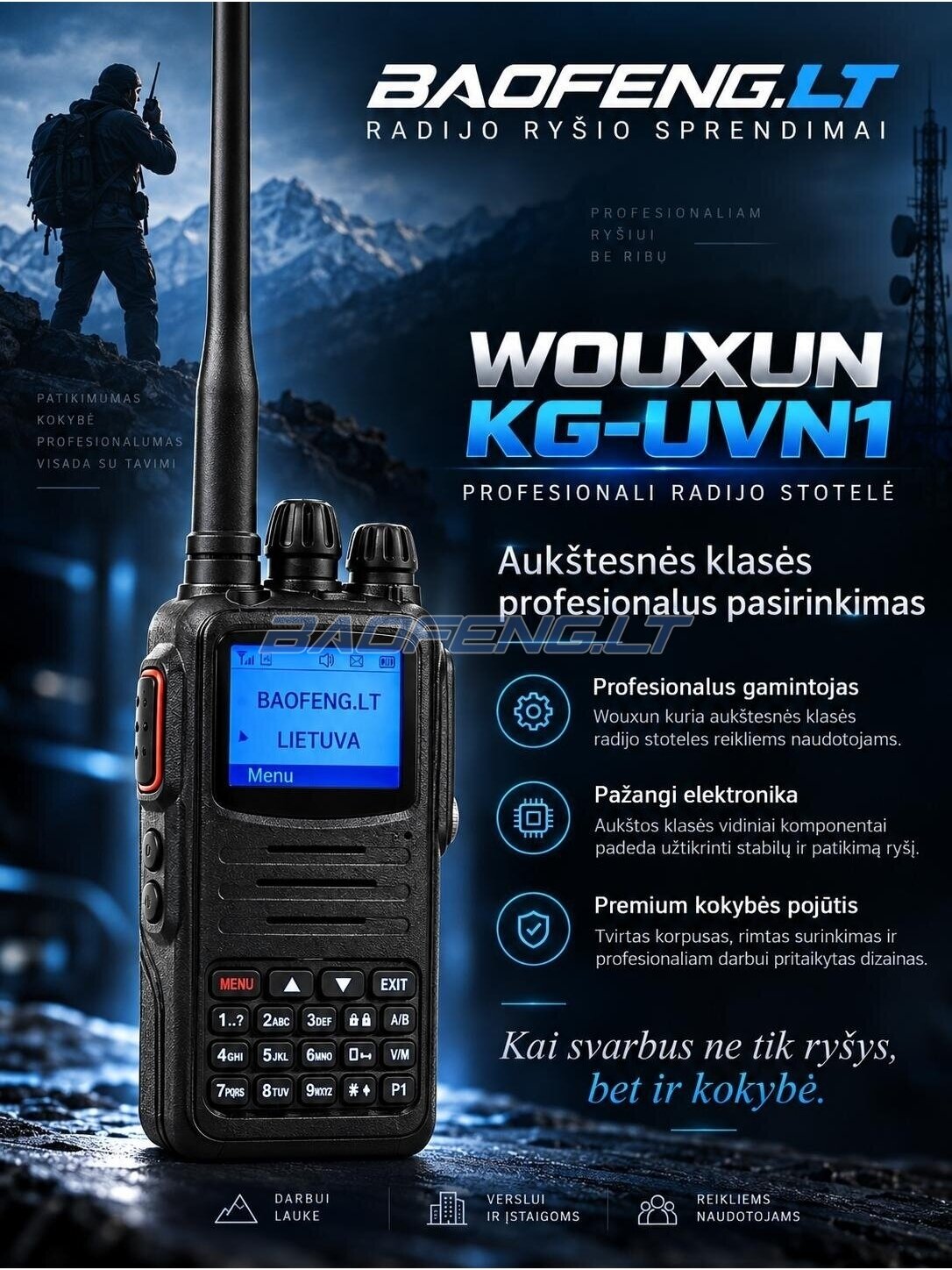 Wouxun KG-UVN1 (skaitmeninė) 6