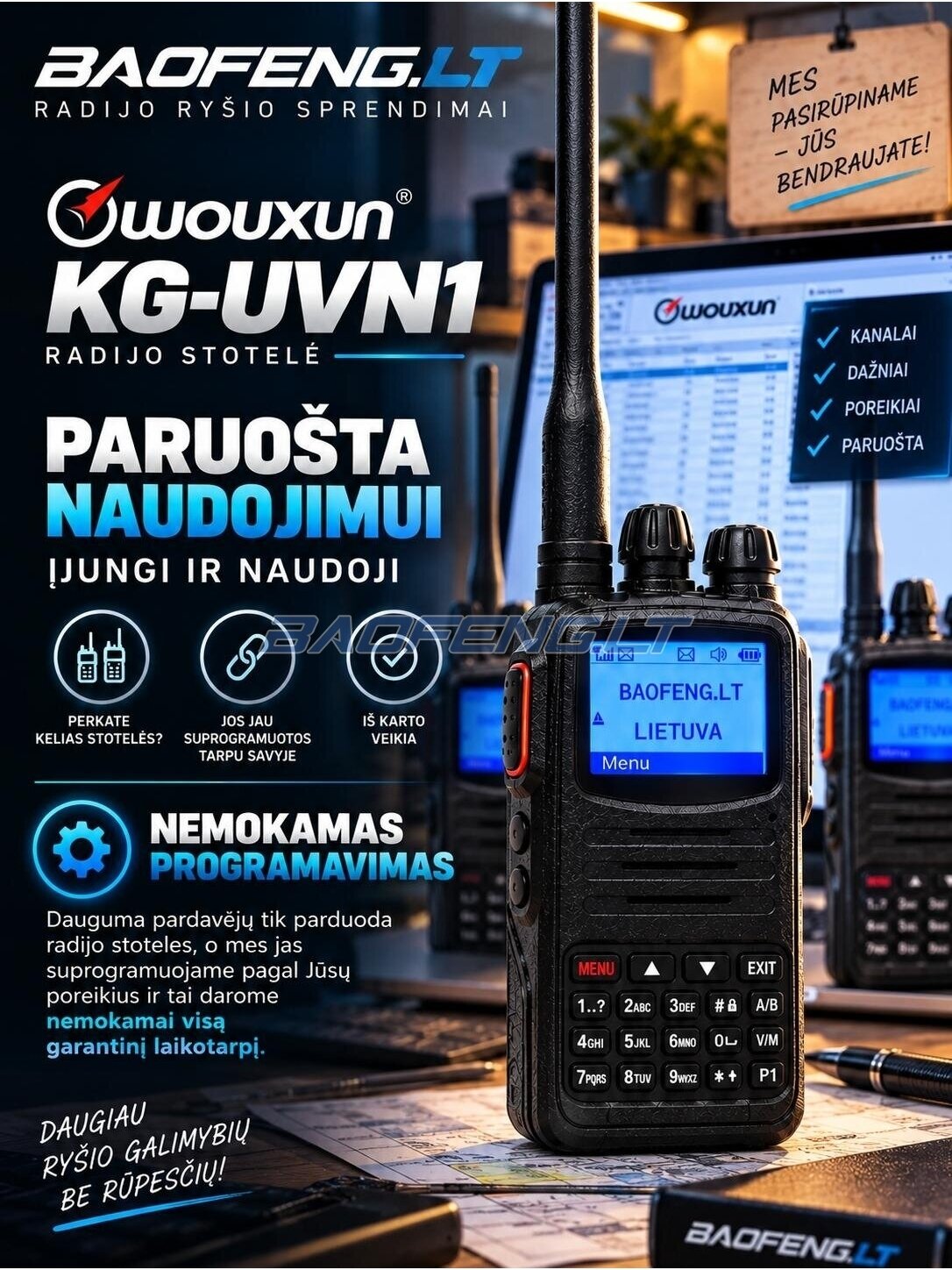 Wouxun KG-UVN1 (skaitmeninė) 19