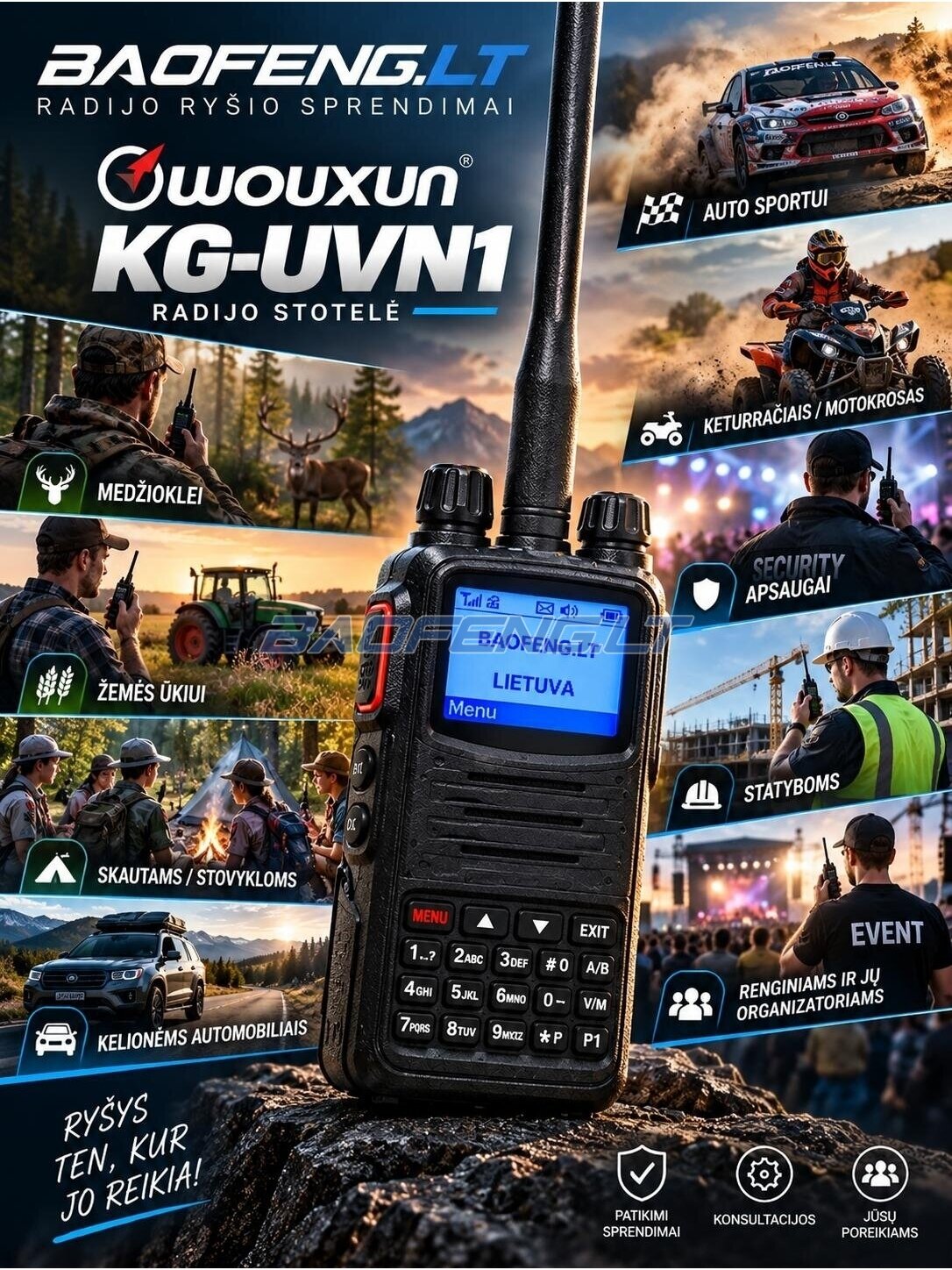 Wouxun KG-UVN1 (skaitmeninė) 16