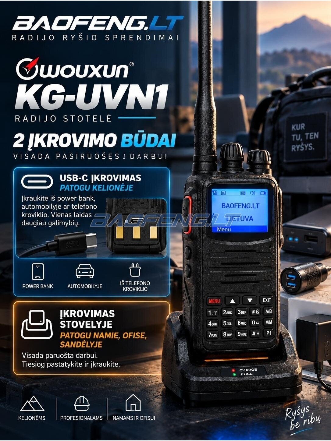 Wouxun KG-UVN1 (skaitmeninė) 15 Wouxun KG-UVN1 (skaitmeninė) 15