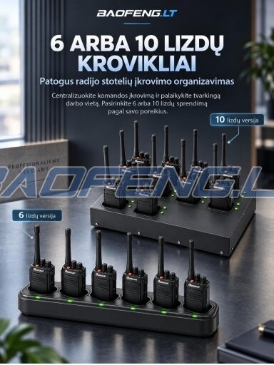 Wouxun 6 ir 10 lizdu krovikliai Wouxun 6 ir 10 lizdu krovikliai