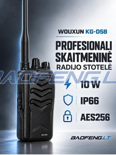 Wouxun KG-D58 (skaitmeninė) Wouxun KG-D58 (skaitmeninė)