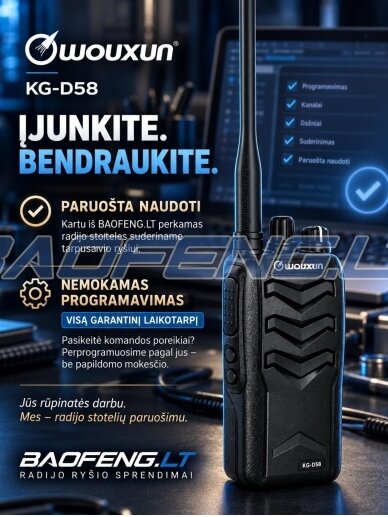 Wouxun KG-D58 (skaitmeninė) 14