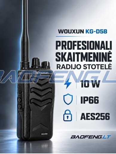 Wouxun KG-D58 (skaitmeninė)