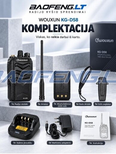 Wouxun KG-D58 (skaitmeninė) 18
