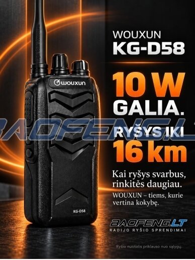 Wouxun KG-D58 (skaitmeninė) 4