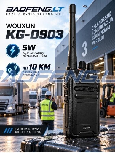 Wouxun KG-D903 (skaitmeninė) 3 Wouxun KG-D903 (skaitmeninė) 3