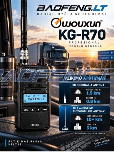 Wouxun KG-R70 (CB-fūrinės) 2