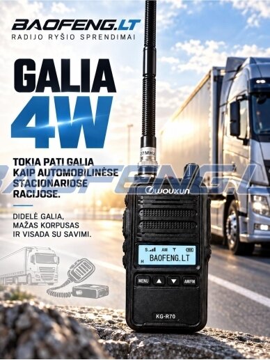 Wouxun KG-R70 (CB-fūrinės) 3 Wouxun KG-R70 (CB-fūrinės) 3