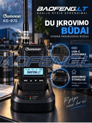 Wouxun KG-R70 (CB-fūrinės) 4