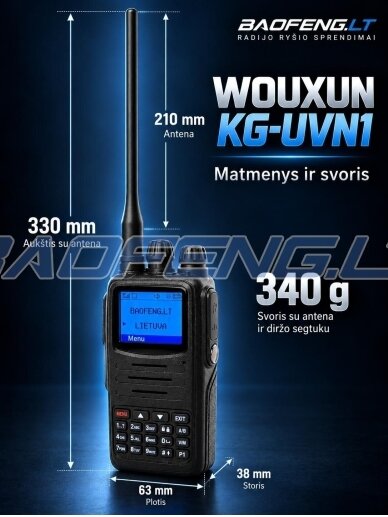 Wouxun KG-UVN1 (skaitmeninė) 20