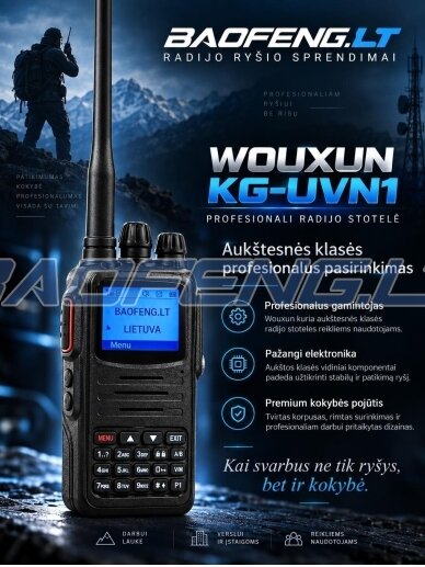 Wouxun KG-UVN1 (skaitmeninė) 6