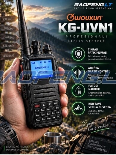 Wouxun KG-UVN1 (skaitmeninė) 12