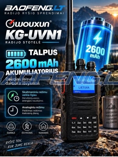 Wouxun KG-UVN1 (skaitmeninė) 7